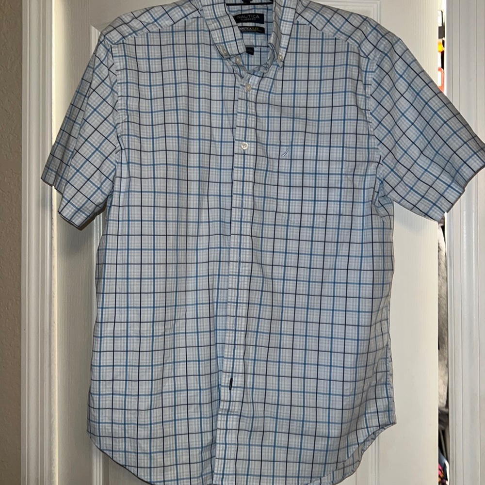 Nautica plaid Button up